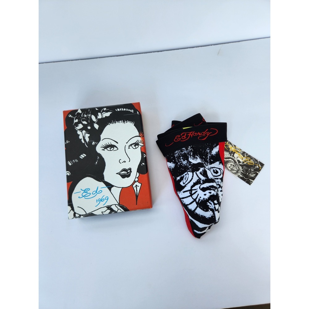 Ed Hardy Thong Underwear Red Black Panther Graphic‎ Vintage Y2K NIB Mens Size M